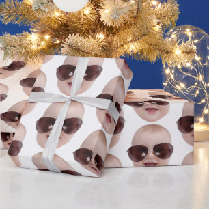 Personalized Photo Face  Gift, Birthday Christmas  Wrapping Paper