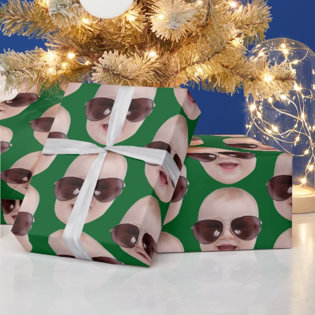 Personalized Photo Face  Gift, Birthday Christmas  Wrapping Paper (Holidays)