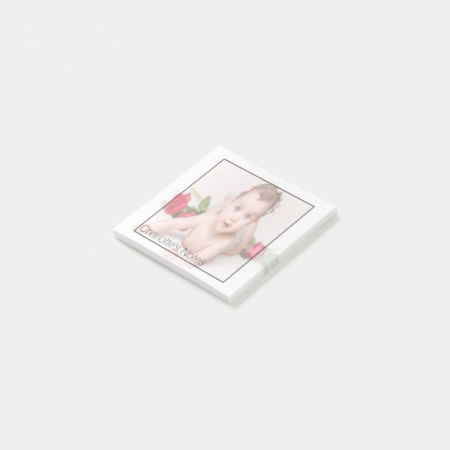 Personalized Photo Faded Post-it Notes (Angled)