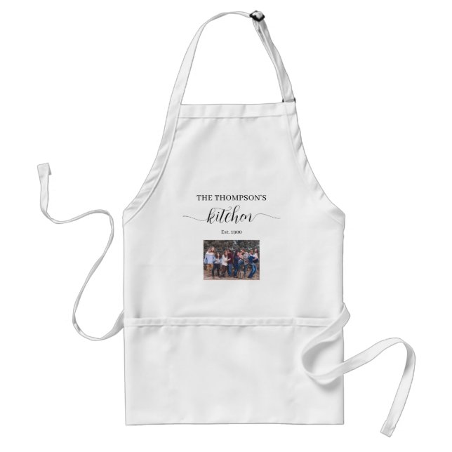 Personalized Photo Family Kitchen Bundle Standard Apron (Front)