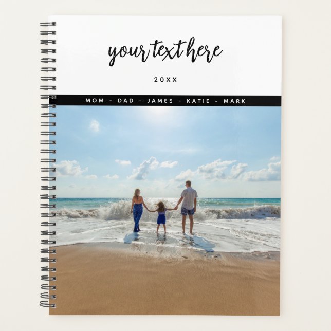 Personalized Photo Family Love Memories Planner (Front)