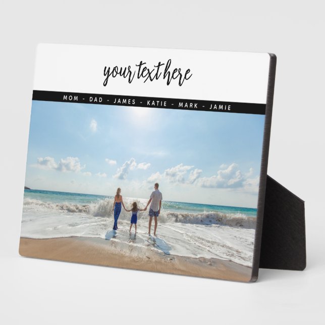 Personalized Photo Family Love Memories  Plaque (Side)