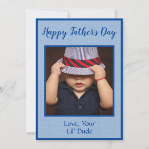 Personalized Photo Father's Day Holiday Card