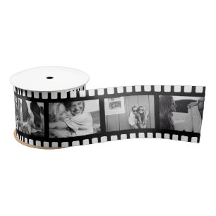 Personalized Photo Film Roll Satin Ribbon