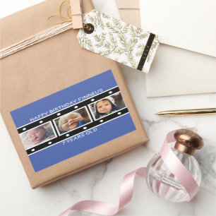 Personalized Photo Filmstrip Birthday  Sticker