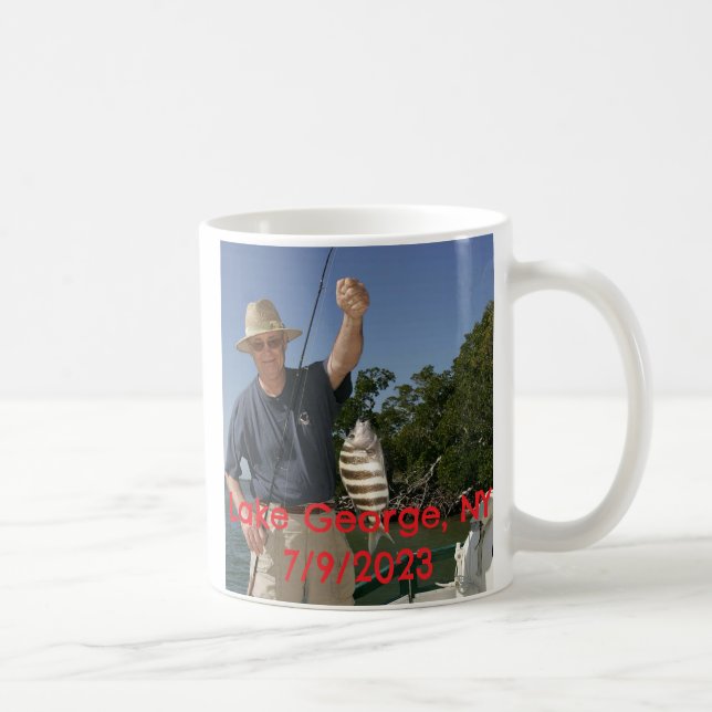 Personalized Photo Fishing "Tackle Titan" Coffee Mug (Right)