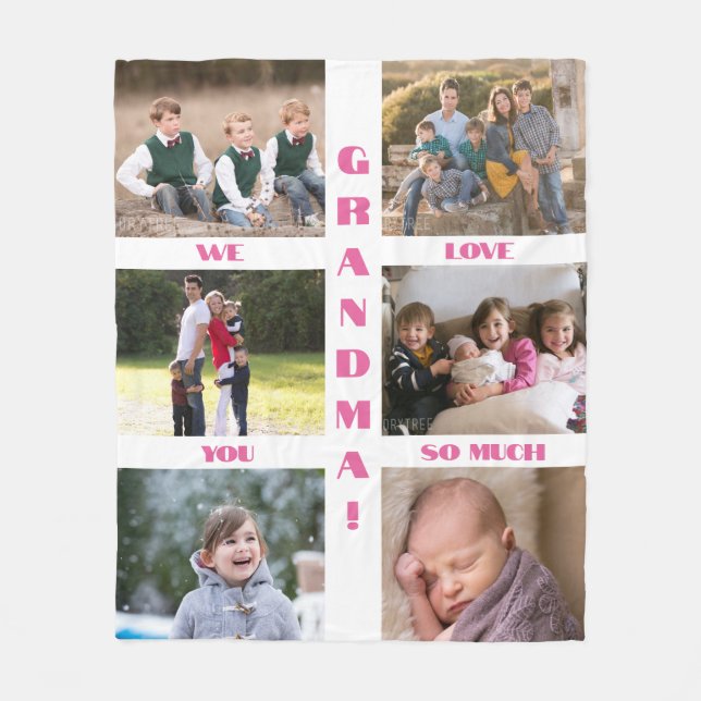 Personalized Photo Fleece Blanket (Front)