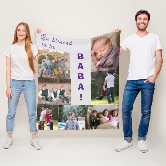 Personalized Photo Fleece Blanket (In Situ)