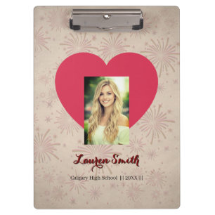 Personalized Photo Font Heart Clipboard 