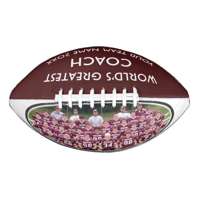 Personalized Photo Football for Football Coach (Front)