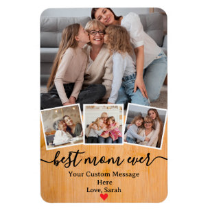 Personalized Photo for Best Mom Ever Mother’s Day Magnet