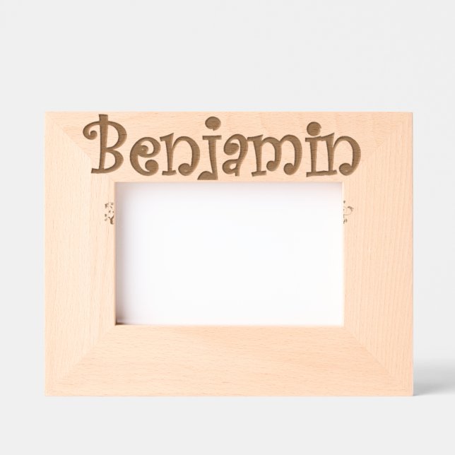 Personalized Photo frame Benjamin / Picture frame (Front)
