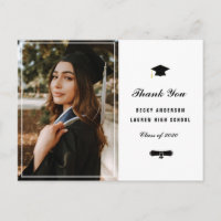 Personalized photo frame graduation thank you