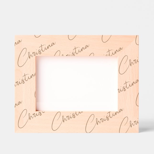 Personalized Photo Frame, Name Handwritten, 7x5,  Etched Frames (Front)