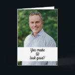 Personalized Photo Funny Brother 50th Birthday Card<br><div class="desc">Personalized Photo Funny Brother 50th Birthday, a beautiful design intended for anyone looking for beautiful birthday cards for brother, birthday cards for elder brother or birthday cards for younger brother, this one would be cool. The design features a custom photo with some personalizable text, you could put in the age...</div>