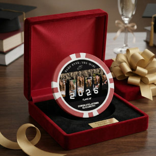 Personalized Photo Funny Gift Graduation  Poker Chips