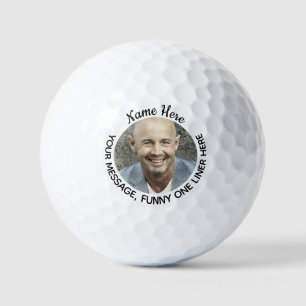 Personalized Photo & Funny One Liner Golf Balls