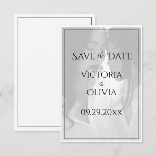 Personalized Photo Gay Lesbian Save the Date