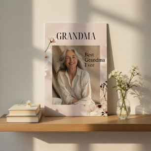 Personalized Photo Gift Best Grandma Ever Poster