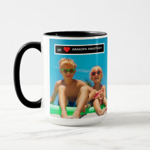 Personalized photo gift for Grandpa  from children Mug