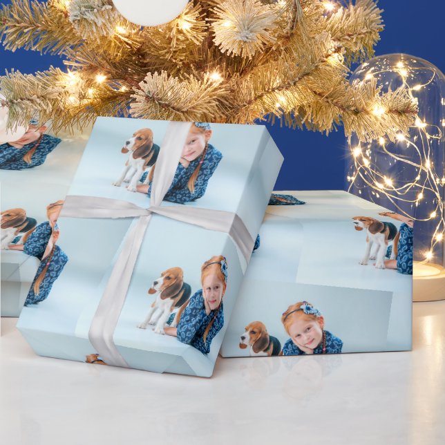 Personalized Photo Gift Wrap (Holidays)