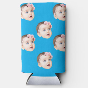 personalized photo gifts funny birthday bachelor  seltzer can cooler