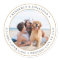 Personalized Photo Gold Wedding Return Address 