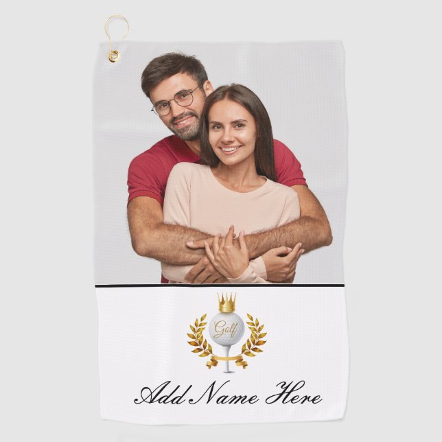 Personalized Photo Golf Towel (Front)