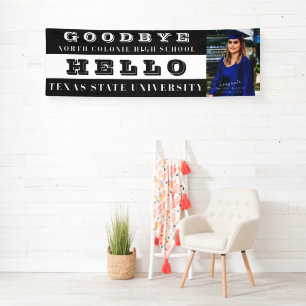 Personalized Photo Graduation Banner - Custom Grad