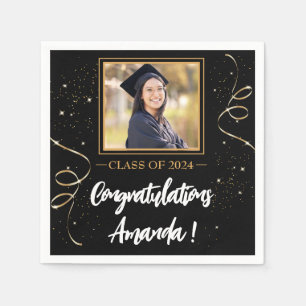 Personalized Photo Graduation Napkin