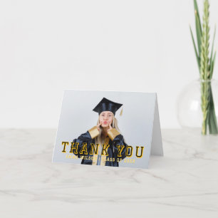 Personalized Photo Graduation Thank You Card