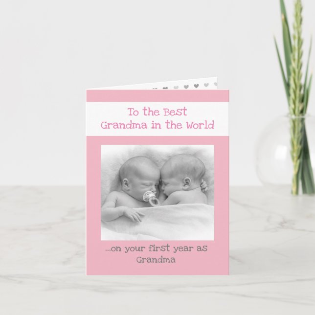 Personalized Photo Grandma Holiday Card (Front)