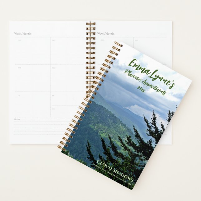 Personalized Photo Great Smoky Mountains Planner (Display)
