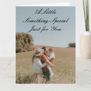 Personalized Photo Greeting Card – Custom Text