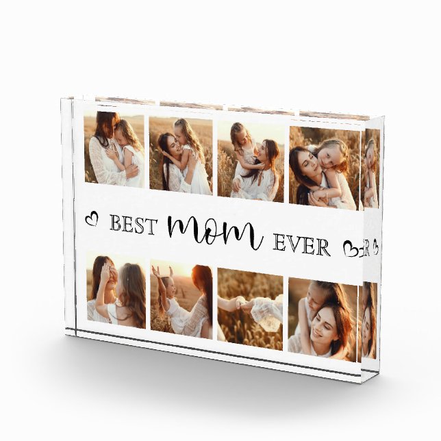 Personalized Photo Grid Collage | Cute Keepsake Block (Right)