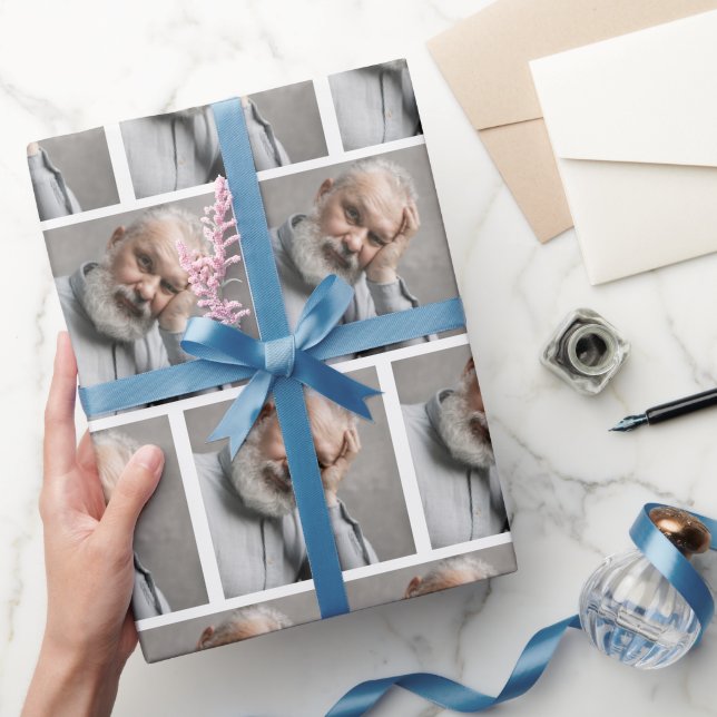 Personalized Photo Grid Gift Wrapping Paper (Gifting)