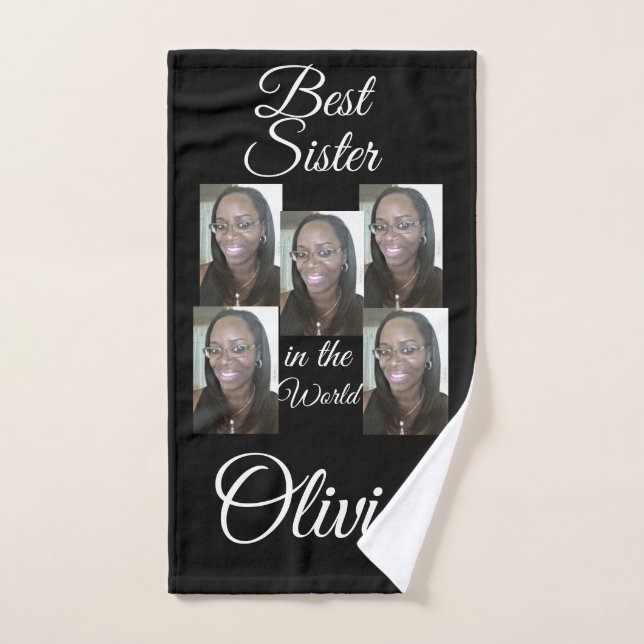 PERSONALIZED PHOTO  HAND TOWEL (Hand Towel)