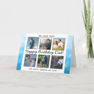 Personalized Photo Happy Birthday Dad Card