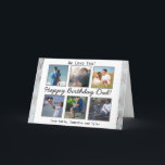 Personalized Photo Happy Birthday Dad Card<br><div class="desc">Add six of your favourite photos of dad and daughter,  dad and son or dad and family to this sweet personalized Happy Birthday Dad card.</div>