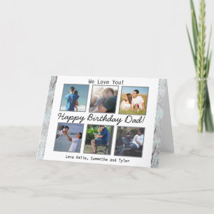 Personalized Photo Happy Birthday Dad Card