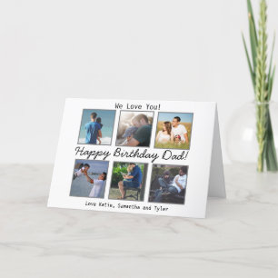 Personalized Photo Happy Birthday Dad Card