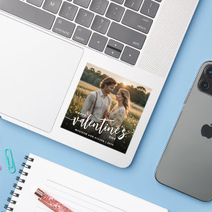 Personalized Photo Happy Valentine's Day Elegant