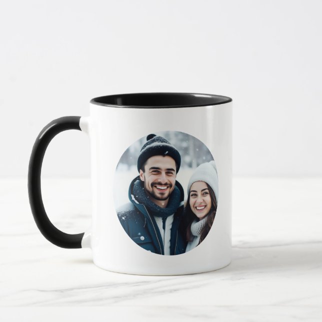 Personalized Photo Happy Valentine's Day Mug (Left)