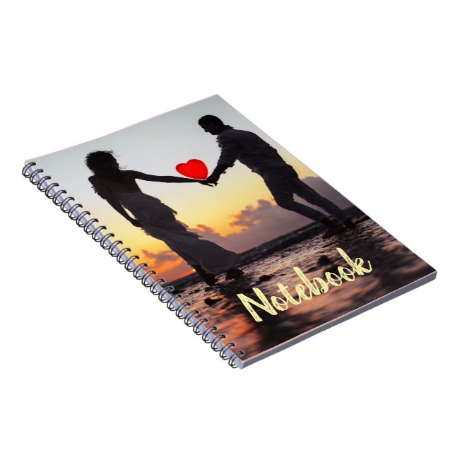 Personalized Photo Happy Valentine's Day Notebook (Right Side)