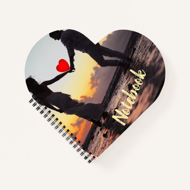 Personalized Photo Happy Valentine's Day Notebook (Front)