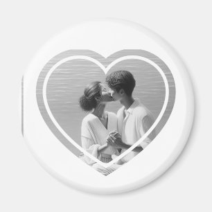Personalized Photo Heart  Magnet