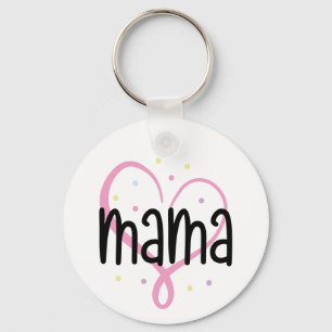 Personalized Photo Heart Mama - Mother's Day Keychain