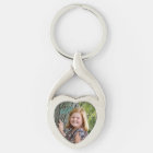 personalized photo heart-shaped keychain