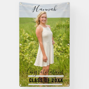 Personalized Photo High School Senior Vertical Banner