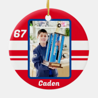 Personalized Photo Hockey Ornament